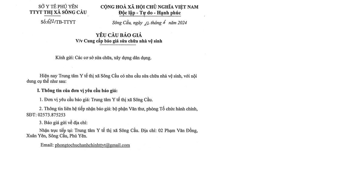 Yêu cầu báo giá sửa chữa nhà vệ sinh